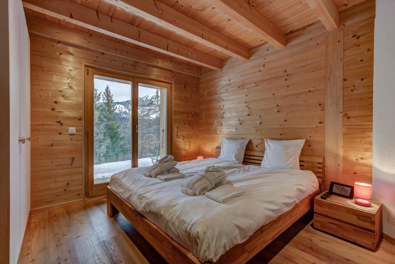 Chalet Flocon De Neige - Jacuzzi - Sauna La Tzoumaz Exterior foto